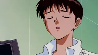 Asuka Trying to Impress Shinji "Giant Stroke Entry!" | Neon Genesis Evangelion | HD Scene