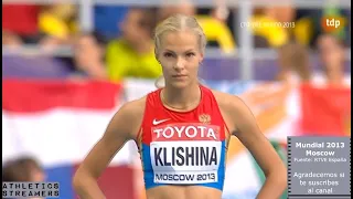 Salto Longitud Femenino mundial atletismo Moscow 2013 (Retransmisión España RTVE)