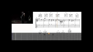 Partitura y tablatura 🎸🎸 MOON RIVER , versión Jeff Beck and Eric Clapton.