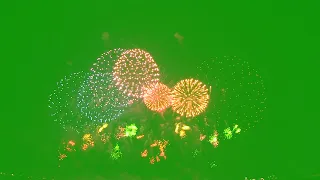 Fireworks Green Screen Animation Effect Chromakey Overlay Футаж Фейерверк 17 Эффект хромакей