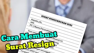 Cara membuat surat pengunduran diri dari pekerjaan ( resign )