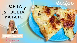 SFOGLIATA DI PATATE  E PROSCIUTTO /ANTIPASTO APERITIVO VELOCE