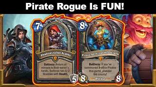 I Made Pirate Rogue 10 Time More Fun With Tess! Voyage to the Sunken City | Hearthstone