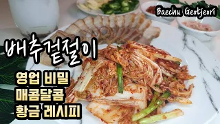 배추겉절이 영업비밀 간단 레시피 | Baechu Geotjeori (Fresh Cabbage Kimchi Recipe) recipe