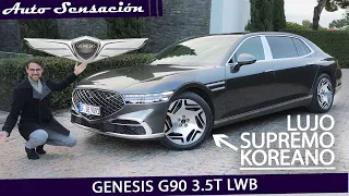 Prueba Genesis G90 3.5t  LWB 2024 review - ¿LUJO coreano a la altura de los ALEMANES?