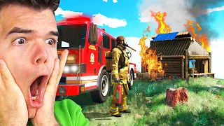 Playing GTA 5 As A FIRE FIGHTER! (GTA 5 Mods)