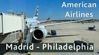 Vuelo de Madrid a Philadelphia con American Airlines en Main Cabin Extra ✈️ Boeing 787-800