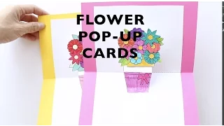 How to Make Pop Up Flower Cards with Free Template