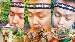 【ASMR MUKBANG】Miao cuisine: steamed crab, steamed bullfrog, loach and tofu