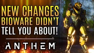 Anthem - Bioware Didn't Tell You About These Changes Made By The New Patch