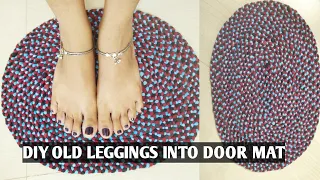 DIY How To Make Braided Rug/Door Mat From Old T-shirts/Clothing (No Sewing Machine Needed)
