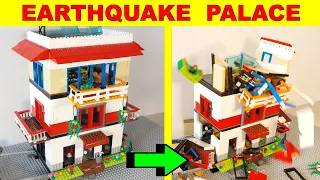 LEGO EARTHQUAKE Realistic PALACE of 3 Floors COLLAPSE