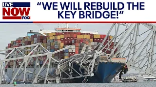 Baltimore bridge collapse: Key Bridge will be rebuilt, Maryland gov. declares | LiveNOW from FOX