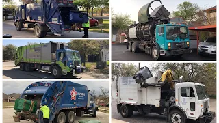 Garbage Truck Compilation: 45+ Trash Trucks In Texas!