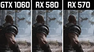 God of War - GTX 1060 3GB vs RX 580 4GB vs RX 570 8GB - Benchmark Comparison