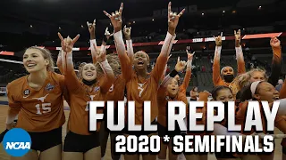 Texas vs. Wisconsin: 2020* NCAA volleyball semifinals | FULL REPLAY