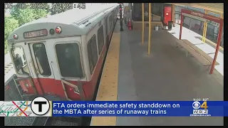 FTA orders immediate safety standdown on MBTA after series of runaway trains