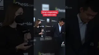 Ding's legendary interview exit