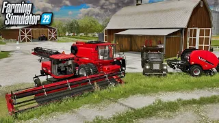 Harvesting EVERY FIELD on the Alma Dairy Farm! | Farming Simulator 22