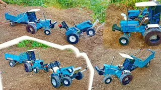 fulley handmade tractors with trolley Ford 3600 tractor and sonalika tiger DI-50 | toy tractor video
