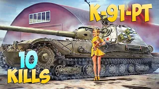 K-91-PT - 10 Frags 7.9K Damage - Abnormal! - World Of Tanks