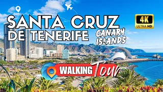 Exploring Santa Cruz de Tenerife [Canary Islands 🇪🇸] | Most Important Attractions in Walking Tour 4K