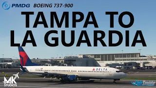 MSFS | PMDG 737-900ER Ops - Tampa to La Guardia (NEW MK Studios KLGA) on VATSIM