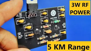 Increase the Range of your radio transmitters / 10 mw in 3 w Out / 1 - 350 mhz RF Power Amp