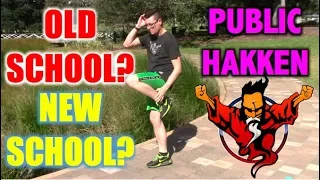 Old School v New School Hakken in Public