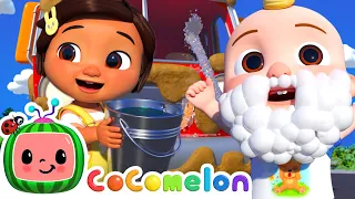 Let's Clean a Firetruck | Nina's ABCs  | CoComelon Songs for Kids & Nursery Rhymes