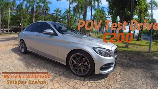 Mercedes W205 C200 POV Review Test Drive