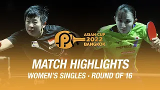 Zeng Jian vs Hina Hayata | WS | 2022 ITTF-ATTU Asian Cup (R16)