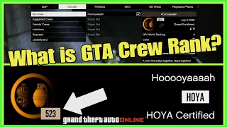 GTA Online - What is a Crew Rank?