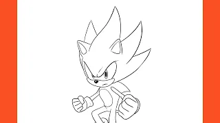 How To Draw Super Sonic (Sonic)