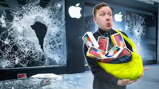 Really STEALED 100 iPhones from APPLE STORE! *** IT WORKED ***