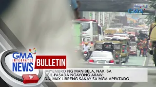200 miyembro ng Manibela, nakiisa sa tigil-pasada ngayong araw... | GMA Integrated News Bulletin