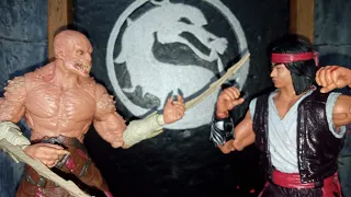 MORTAL KOMBAT FIGHT Liu Kang VS BARAKA stop motion movie