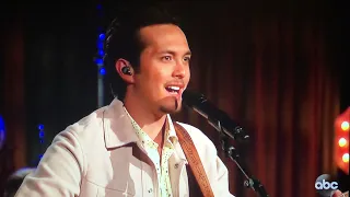 Laine Hardy performing “Memorize You” on the Bachelorette