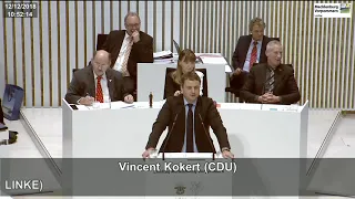 AKTUELLE STUNDE "MV gestalten", CDU-Fraktion, Vincent Kokert, Landtag MV, 12.12.2018