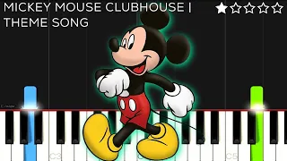 Mickey Mouse Clubhouse Theme Song | EASY Piano Tutorial