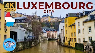 Luxembourg City Walking Tour - 4K 60fps with Captions