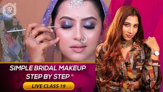 Live Class 19 | Simple Bridal Makeup Step By Step | Makeup Class @pkmakeupstudio