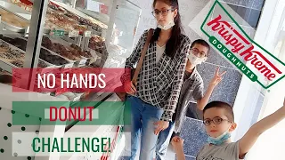 No Hands Donut Challenge! | With donuts from Krispy Kreme | Summer Vlog 2021 | The Khan Family K1