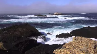 ♥♥ Relaxing 3 Hour Video of Ocean Waves Crashing Into Scenic Rocky Shore