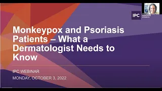 Monkeypox and Psoriasis Patients – What a Dermatologist Needs to Know