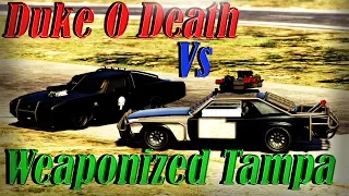 Gta 5 Online | Weaponized Tampa Vs Duke O Death - Speed, Armor, And More (Battle Of The Muscle Cars)