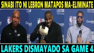 SINABI ITO ni LEBRON MATAPOS MATALO ang LAKERS ng DENVER sa GAME 4 LAGLAG NA