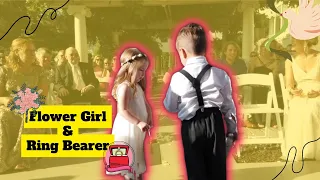 Top 18 Cutest Flower Girl And Ring Bearer At Wedding Ceremony Walking Down The Aisle