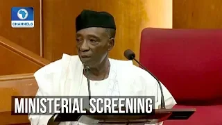 Senate Screens Ministerial Nominees Sabo Nanunu