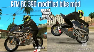 KTM RC 390 bike modified bike mod in GTA San Andreas in Tamil #gtasanandreas #gtamods #gamingcrush